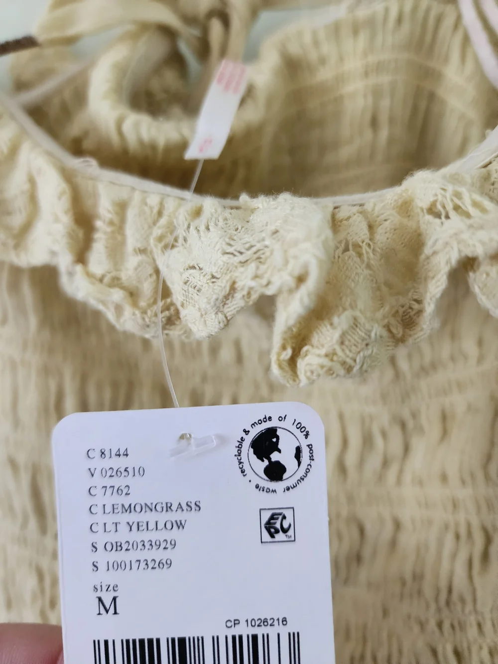 New With Tags Free People Smocked Sundress with Ruffle Hem - Picture 5 of 5